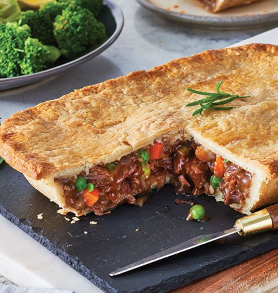 M&M Food Market Deep Dish Beef and Vegetable Pie